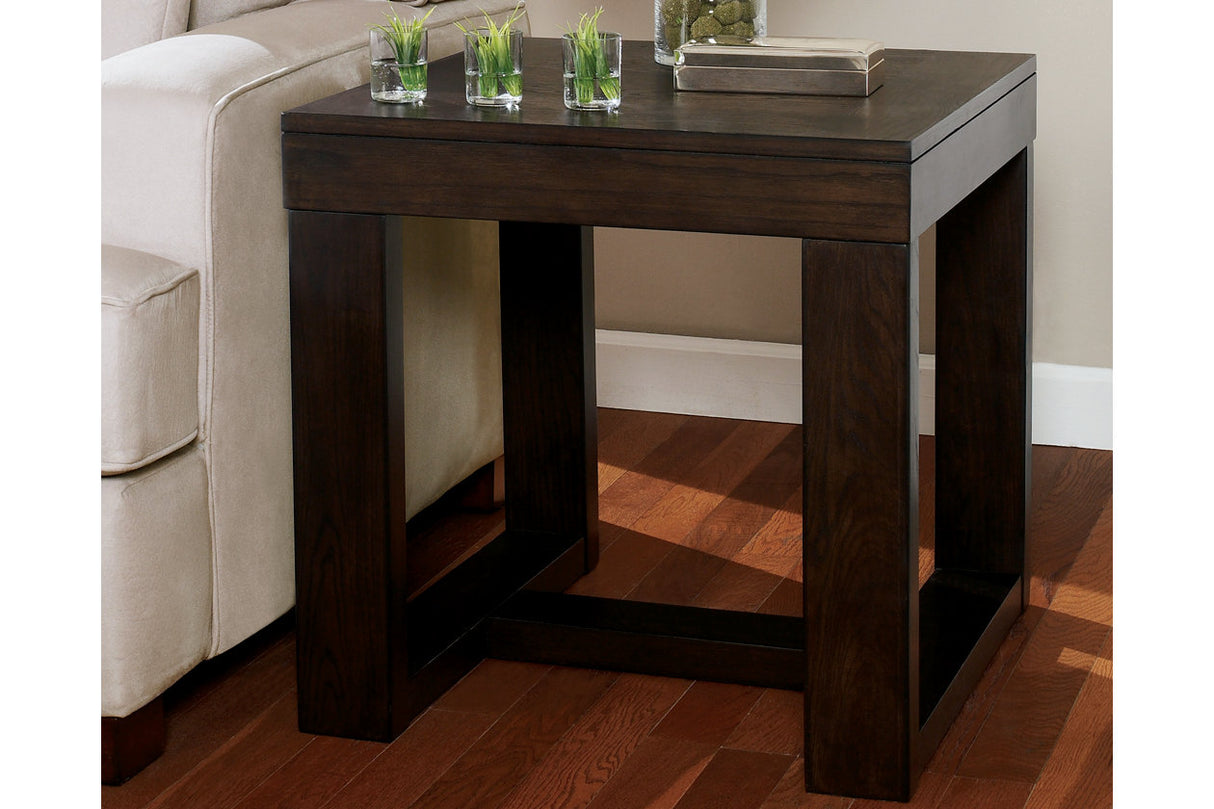 Watson Dark Brown Coffee Table and 2 End Tables from Ashley - Luna Furniture