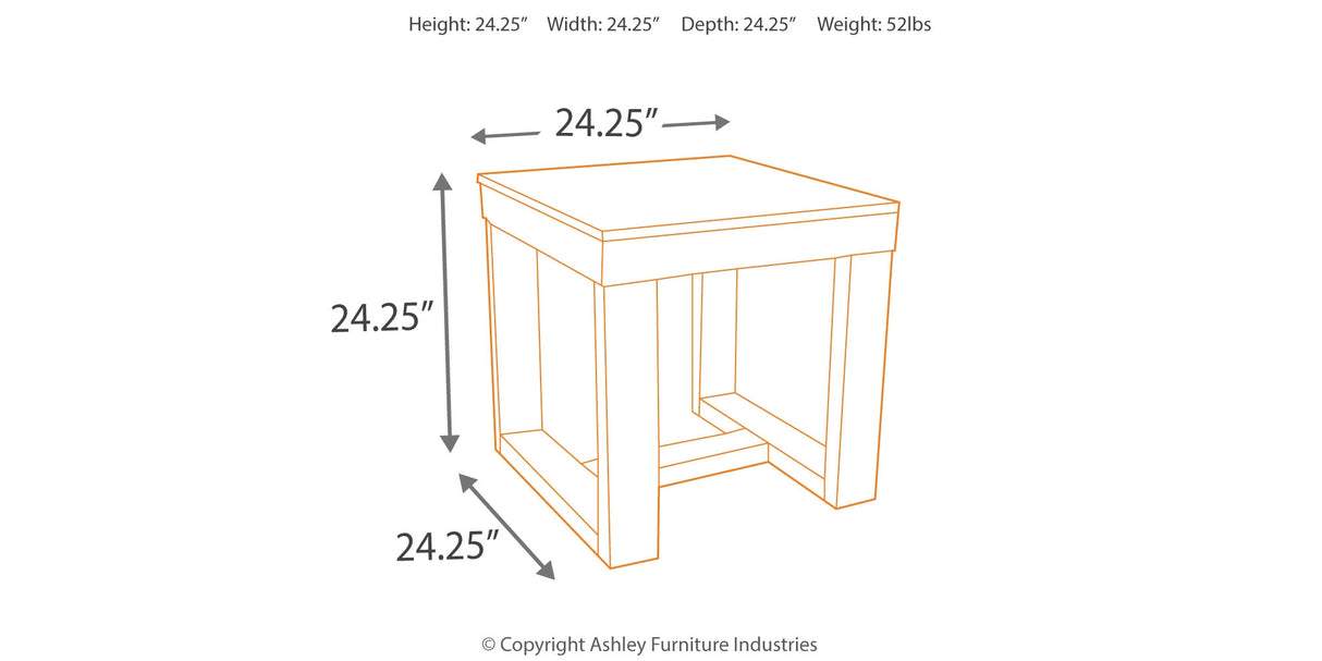 Watson 2 End Tables in Dark Brown from Ashley - Luna Furniture