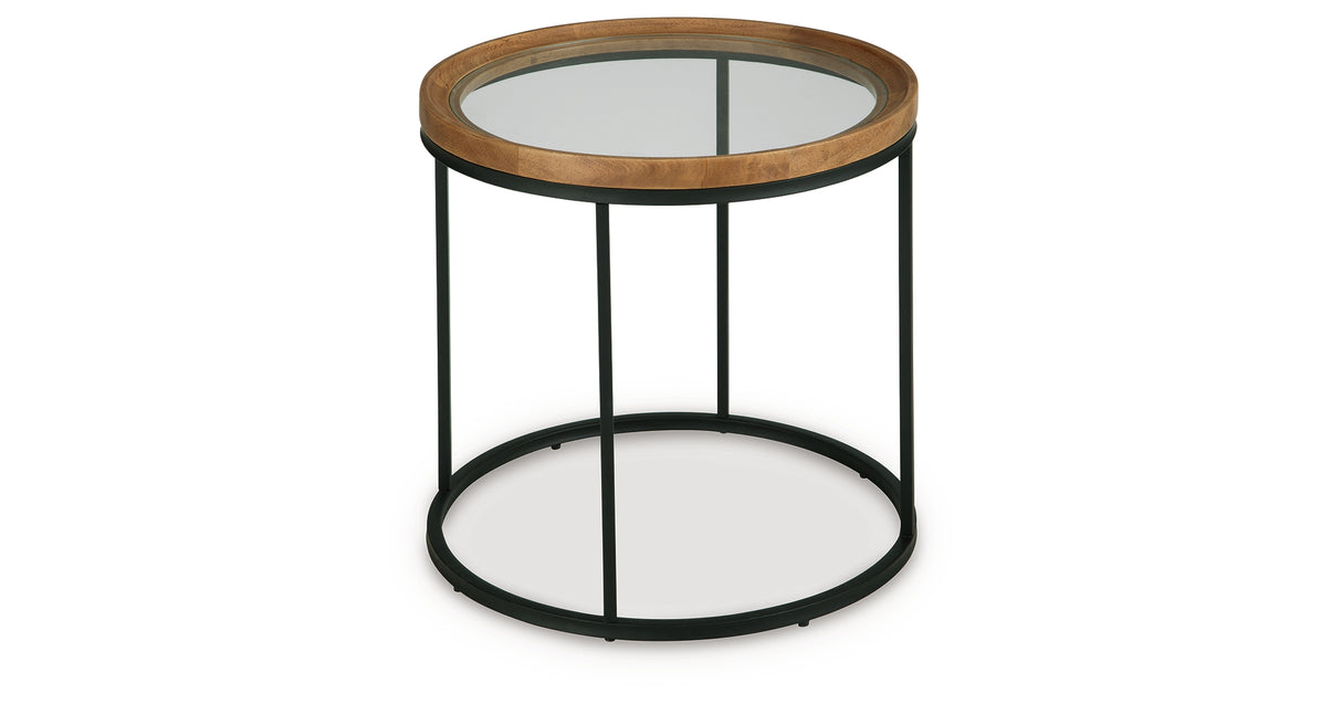 Noraluna Medium Brown End Table from Ashley - Luna Furniture