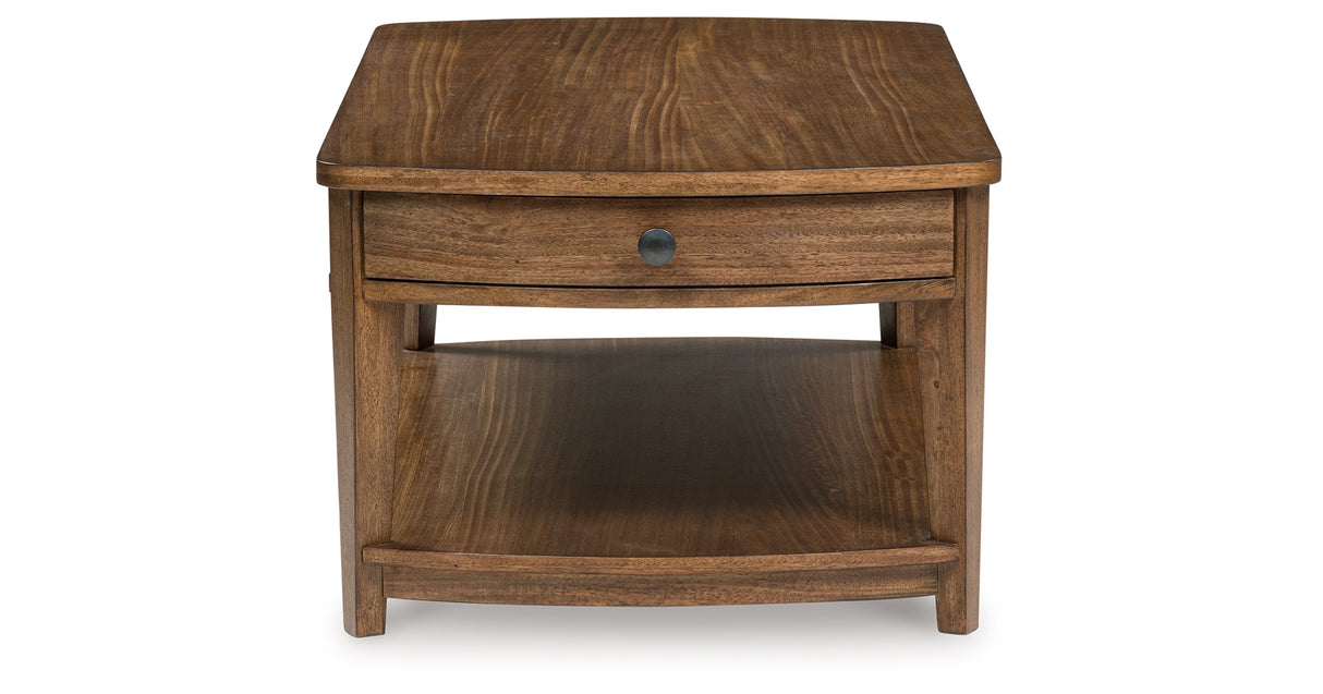 Burkbyer Brown Coffee Table from Ashley Furniture - Luna Furniture