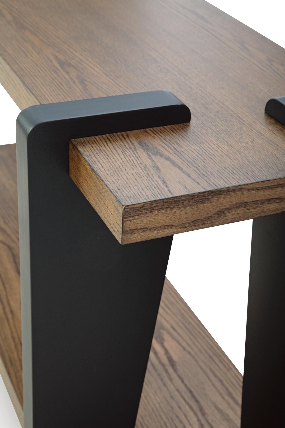 Weathermore Brown/Black Sofa Table from Ashley - Luna Furniture
