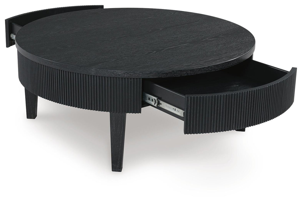 Marstream Black Coffee Table and End Table from Ashley - Luna Furniture