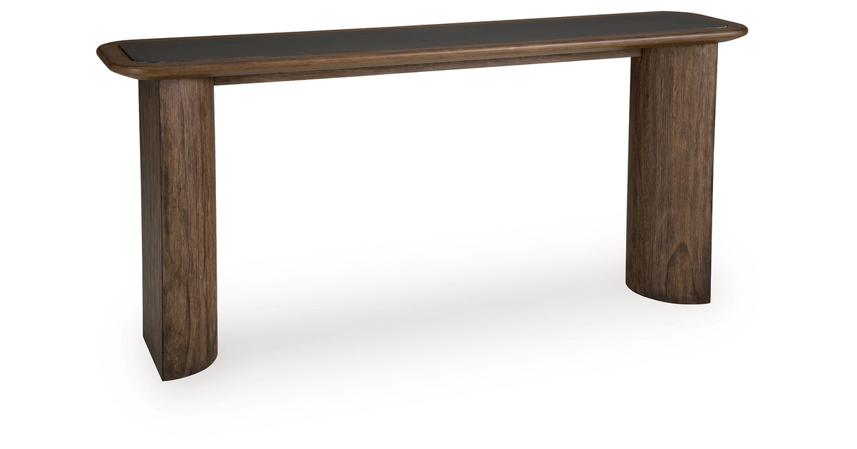 Dontayne Warm Brown Sofa Table from Ashley Furniture - Luna Furniture