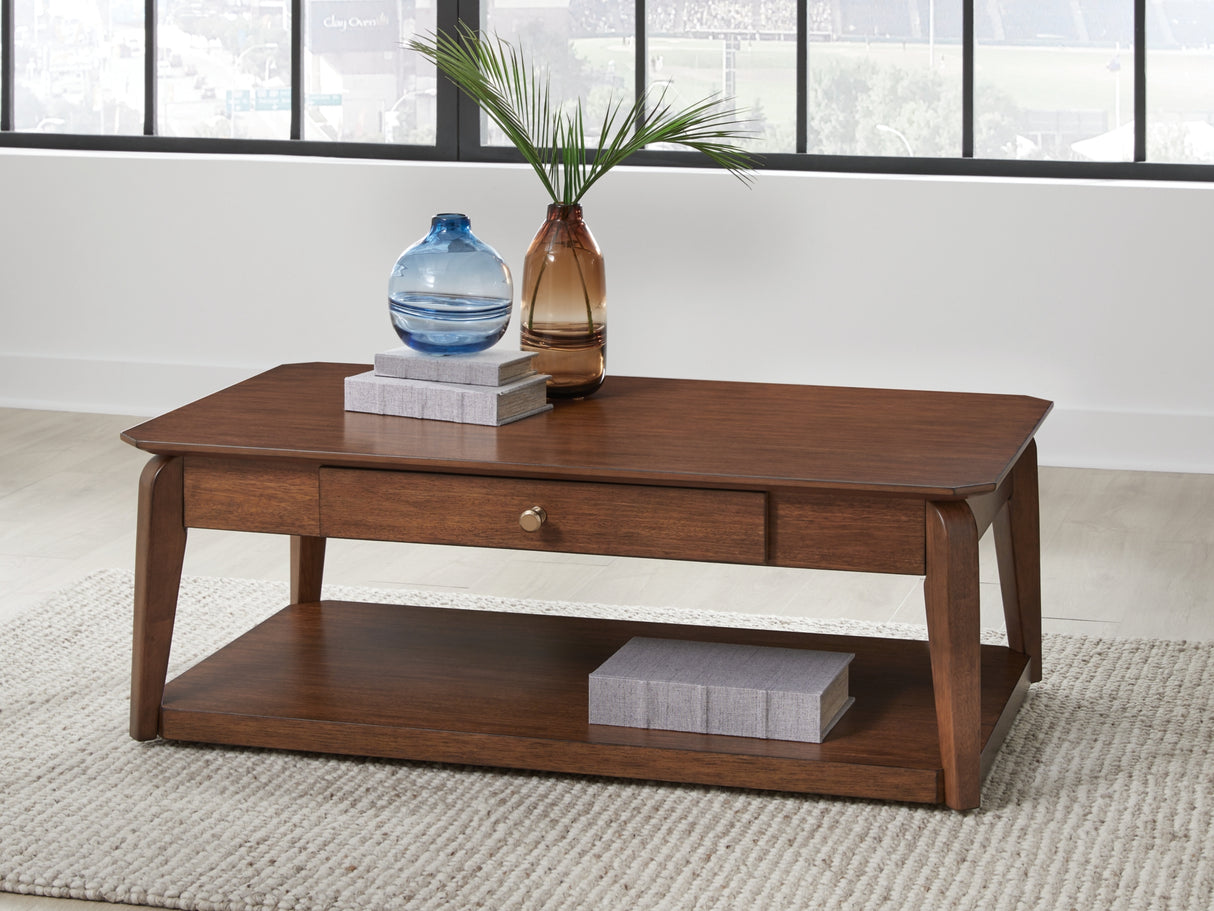 Trenmour Medium Brown Coffee Table from Ashley - Luna Furniture