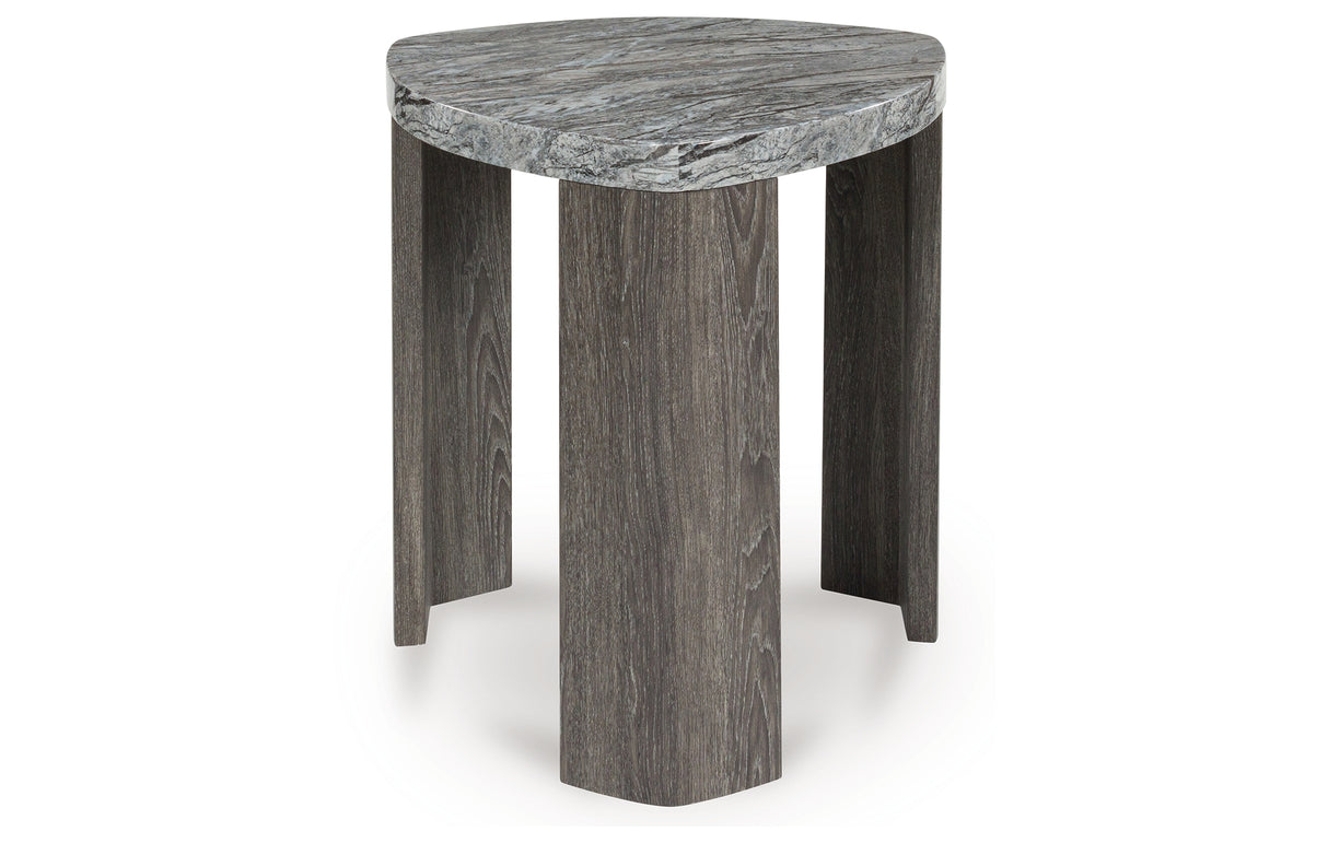 Surmour Gray/Brown End Table from Ashley - Luna Furniture