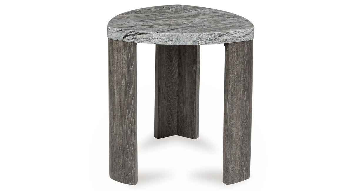 Surmour Gray/Brown End Table from Ashley - Luna Furniture