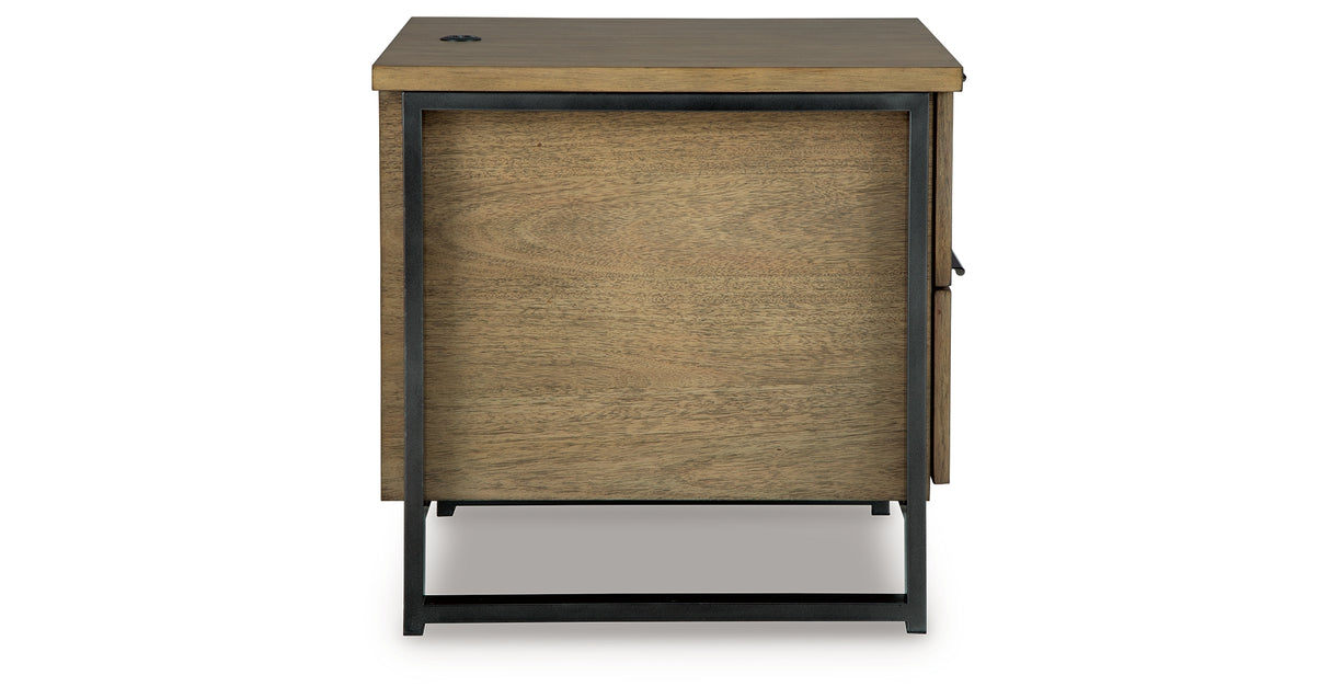 Montia Light Brown End Table from Ashley - Luna Furniture