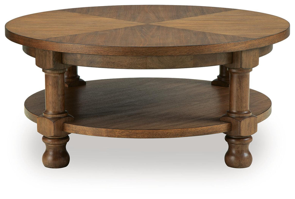 Chadworth Medium Brown Coffee Table from Ashley - Luna Furniture
