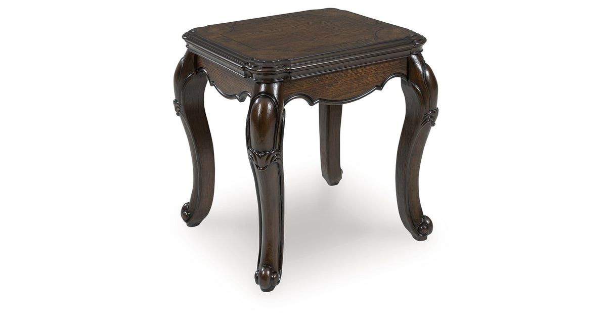 Maylee Dark Brown End Table from Ashley - Luna Furniture