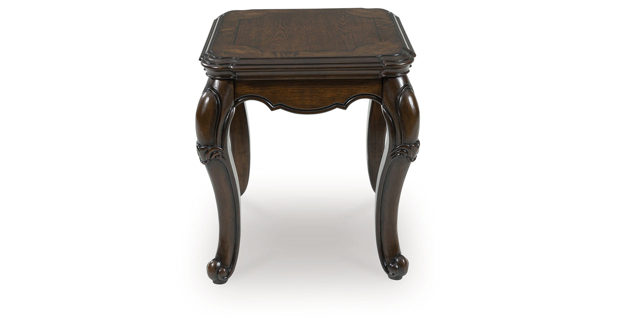 Maylee Dark Brown End Table from Ashley - Luna Furniture