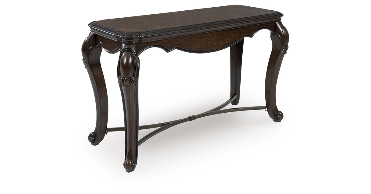 Maylee Dark Brown Sofa Table from Ashley - Luna Furniture