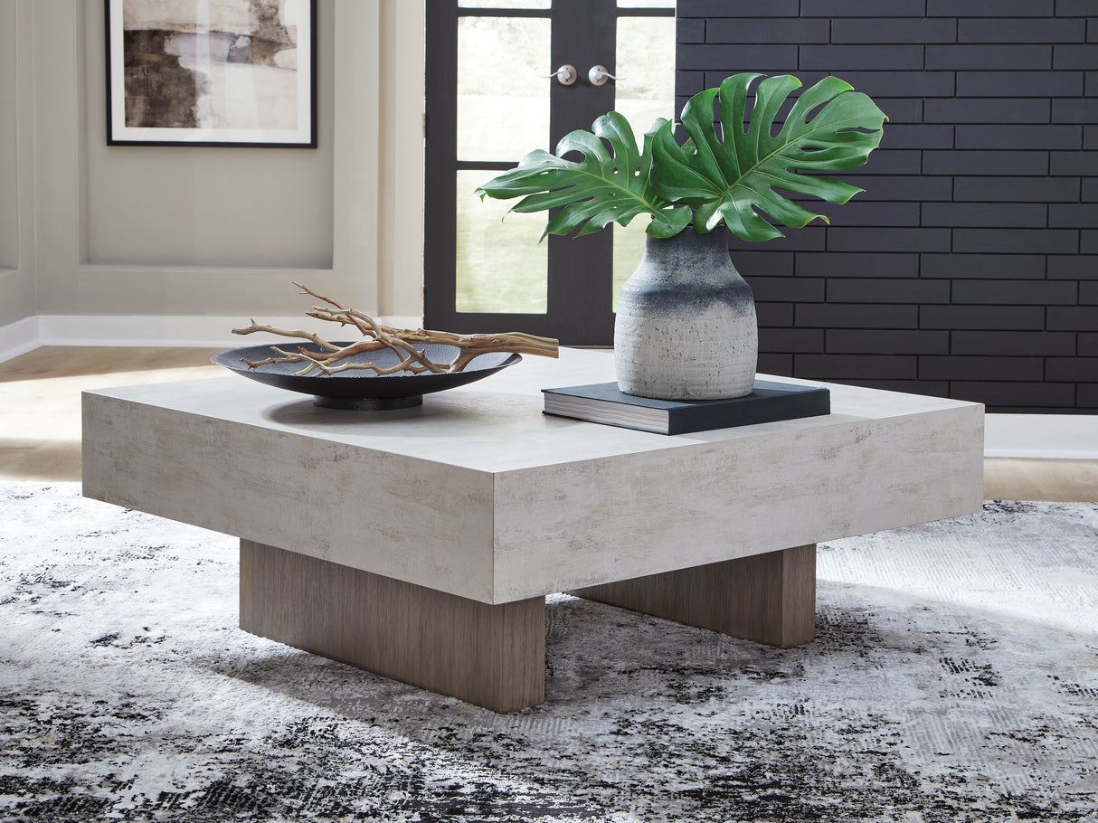 Jorlaina Light Grayish Brown Coffee Table from Ashley - Luna Furniture