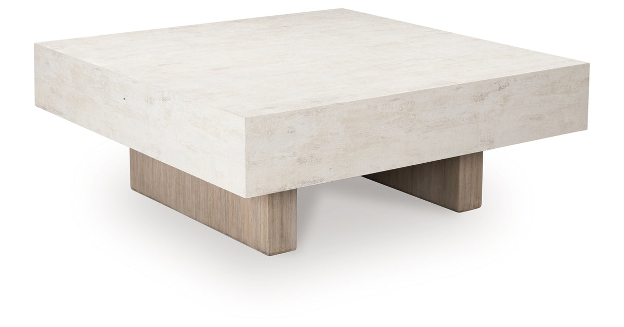 Jorlaina Light Grayish Brown Coffee Table from Ashley - Luna Furniture