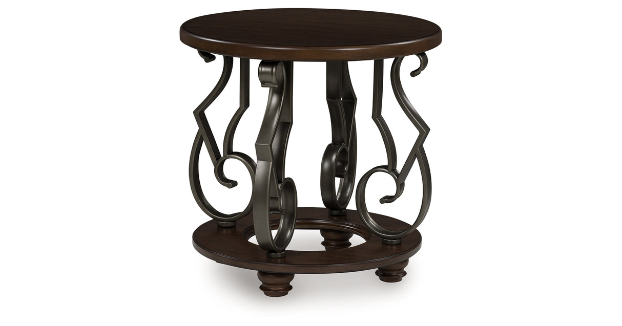 Frallyn Dark Brown End Table from Ashley - Luna Furniture