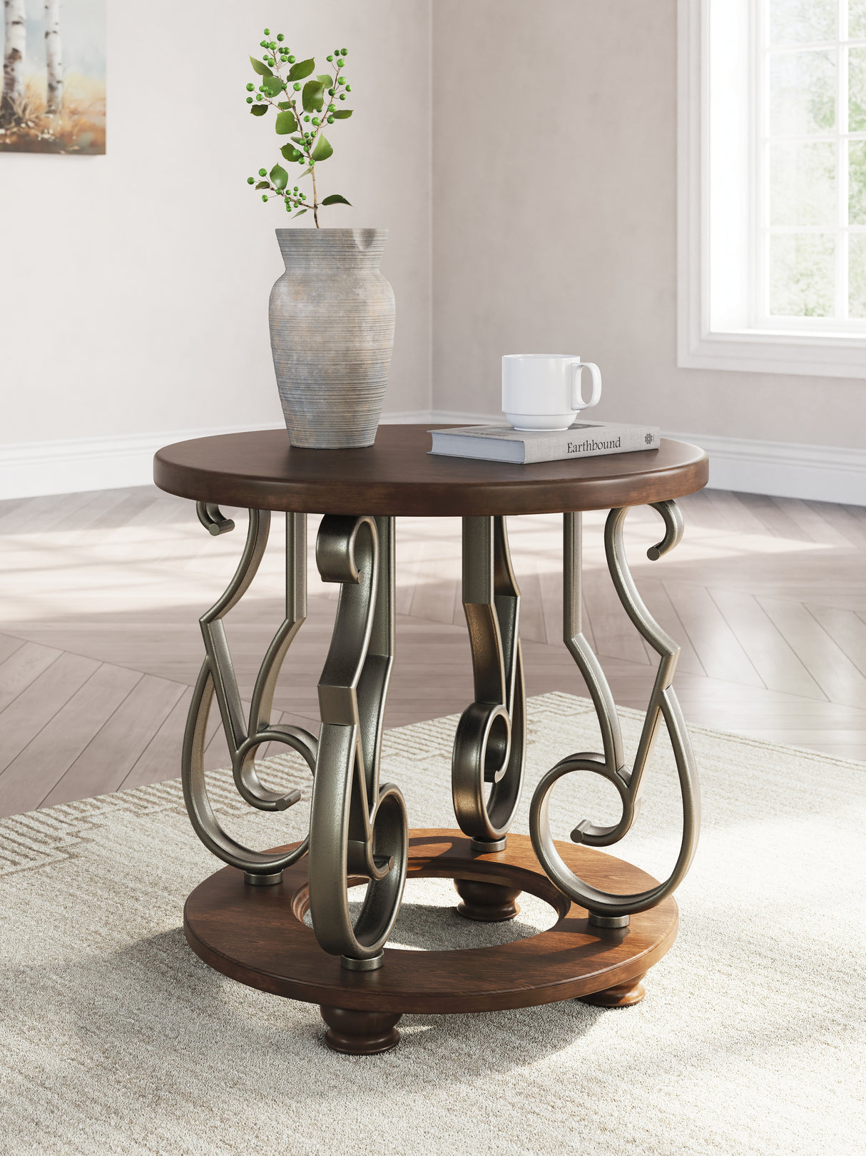 Frallyn Dark Brown End Table from Ashley - Luna Furniture