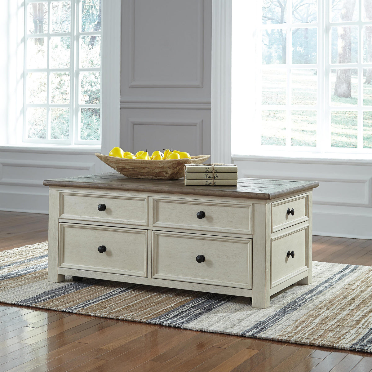 Bolanburg Two-tone Coffee Table with Lift Top