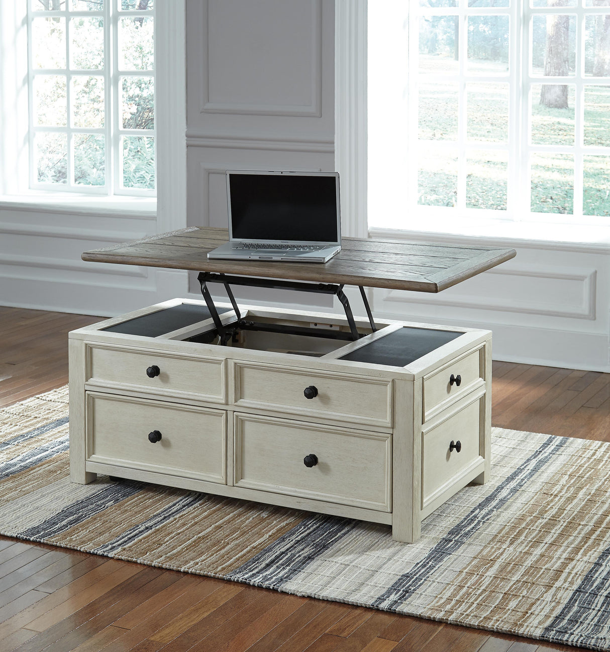 Bolanburg Two-tone Coffee Table and 2 End Tables from Ashley Furniture - Luna Furniture