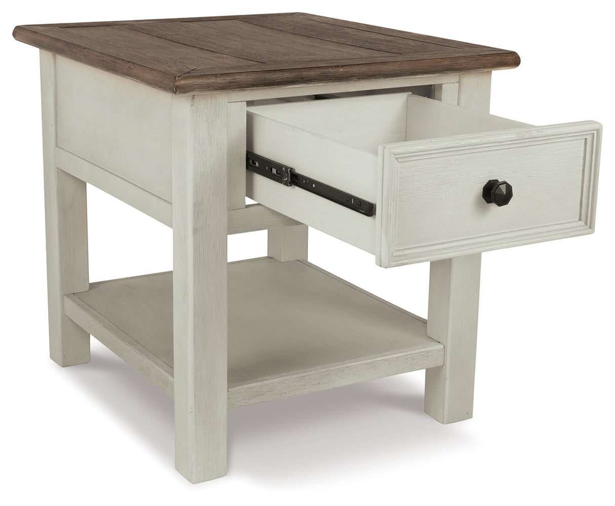 Bolanburg Two-tone Coffee Table with End Table and Chairside End Table from Ashley - Luna Furniture