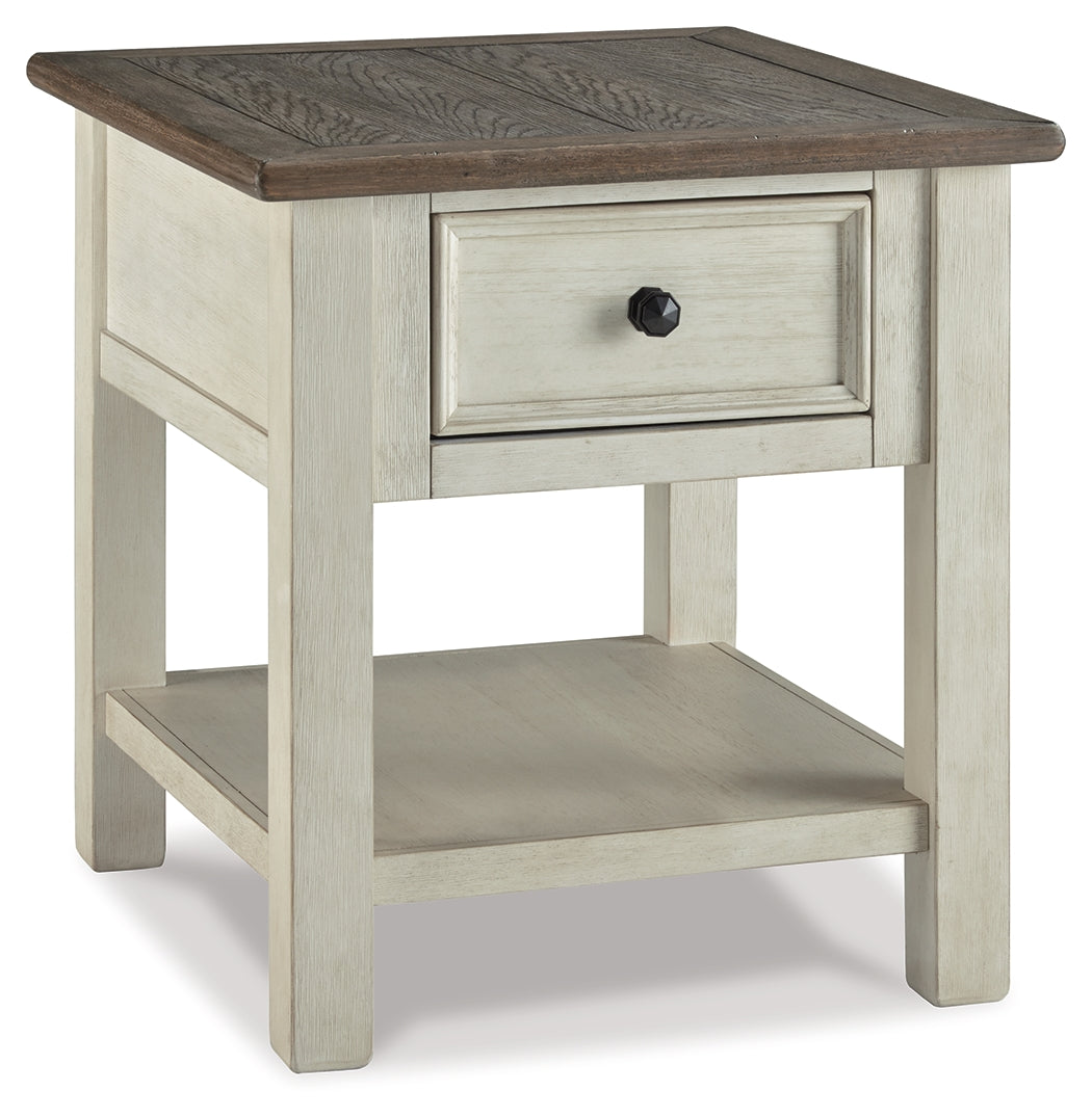 Bolanburg Two-tone Coffee Table with End Table and Chairside End Table from Ashley - Luna Furniture