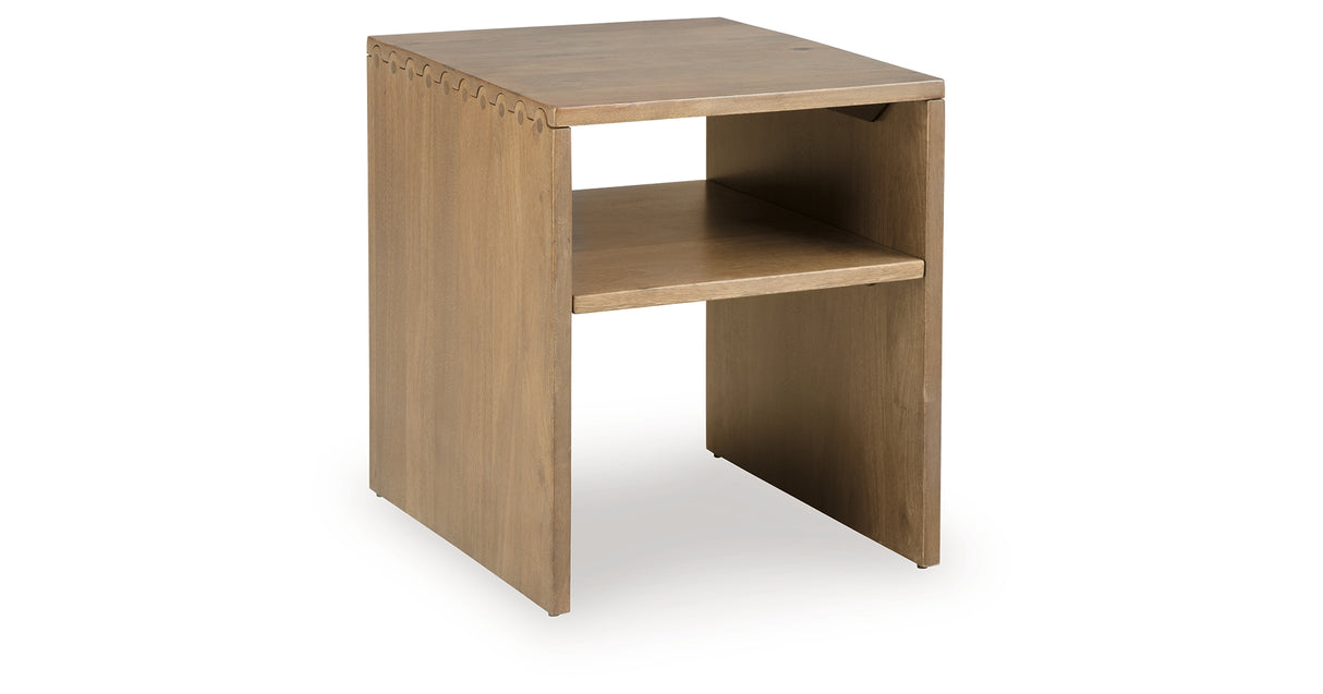 Ella Grove Rich Brown End Table from Ashley - Luna Furniture