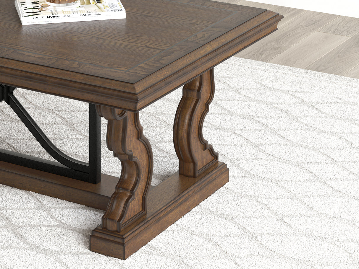 Maylee Dark Brown Coffee Table from Ashley - Luna Furniture