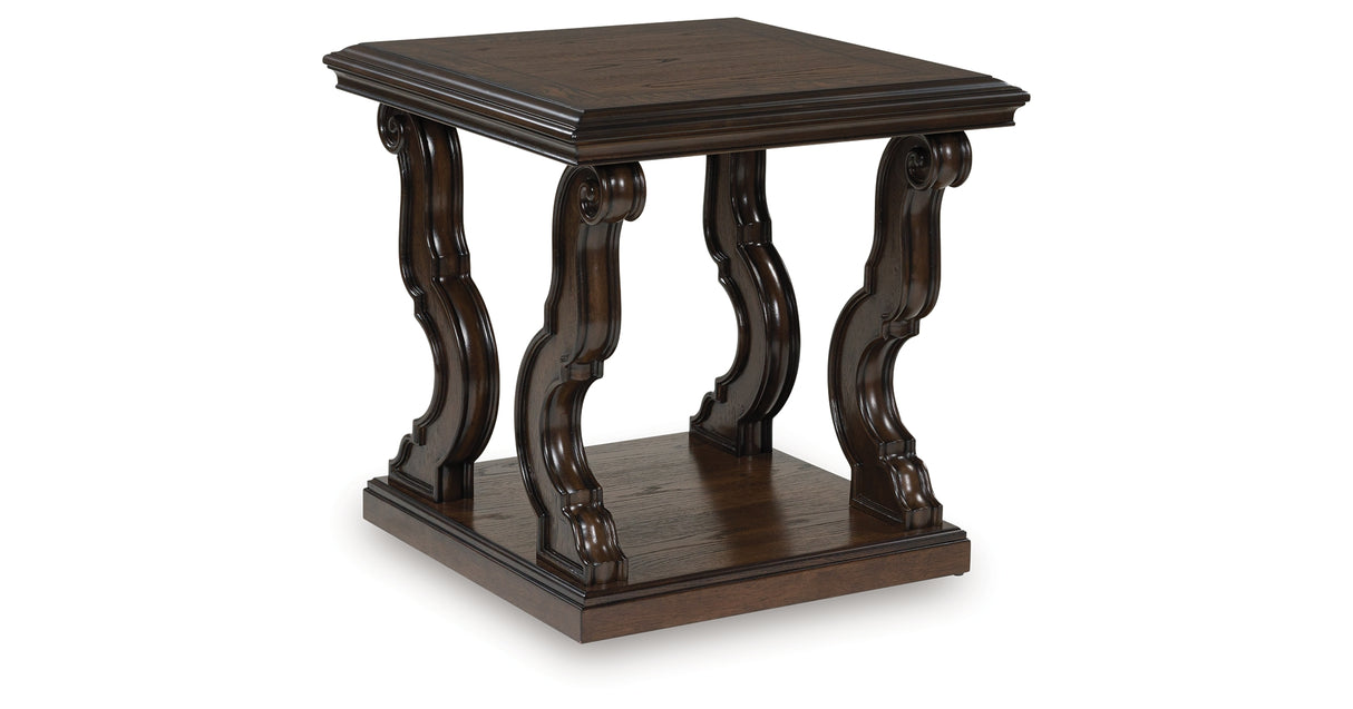 Maylee Dark Brown Coffee Table and 2 End Tables from Ashley - Luna Furniture