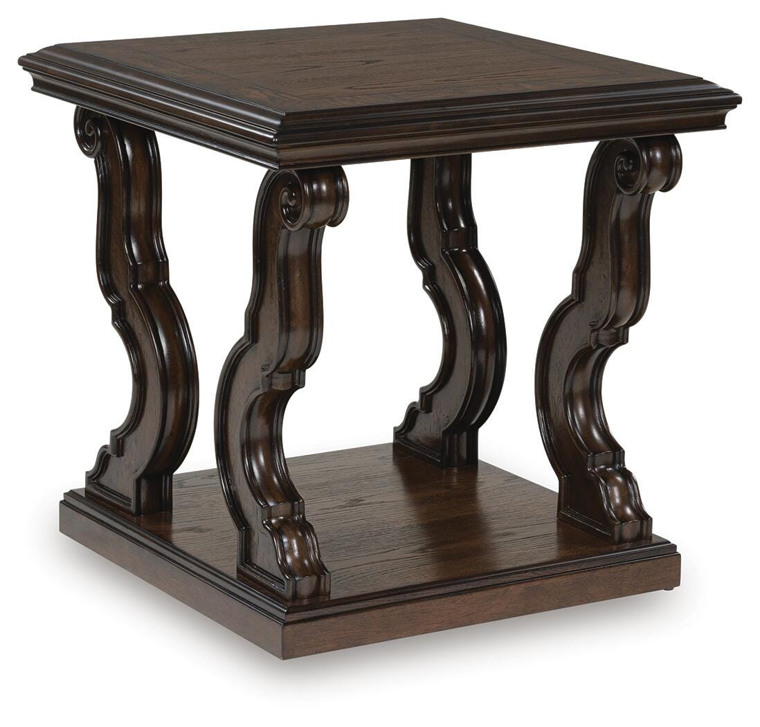 Maylee Dark Brown Coffee Table and 2 End Tables from Ashley - Luna Furniture