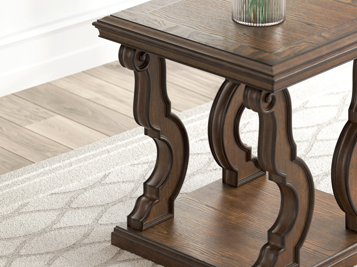 Maylee Dark Brown End Table from Ashley Furniture - Luna Furniture
