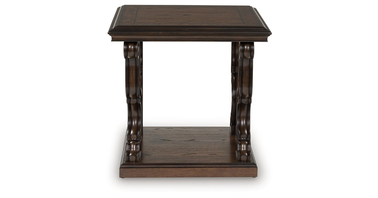 Maylee Dark Brown Coffee Table and 2 End Tables from Ashley - Luna Furniture