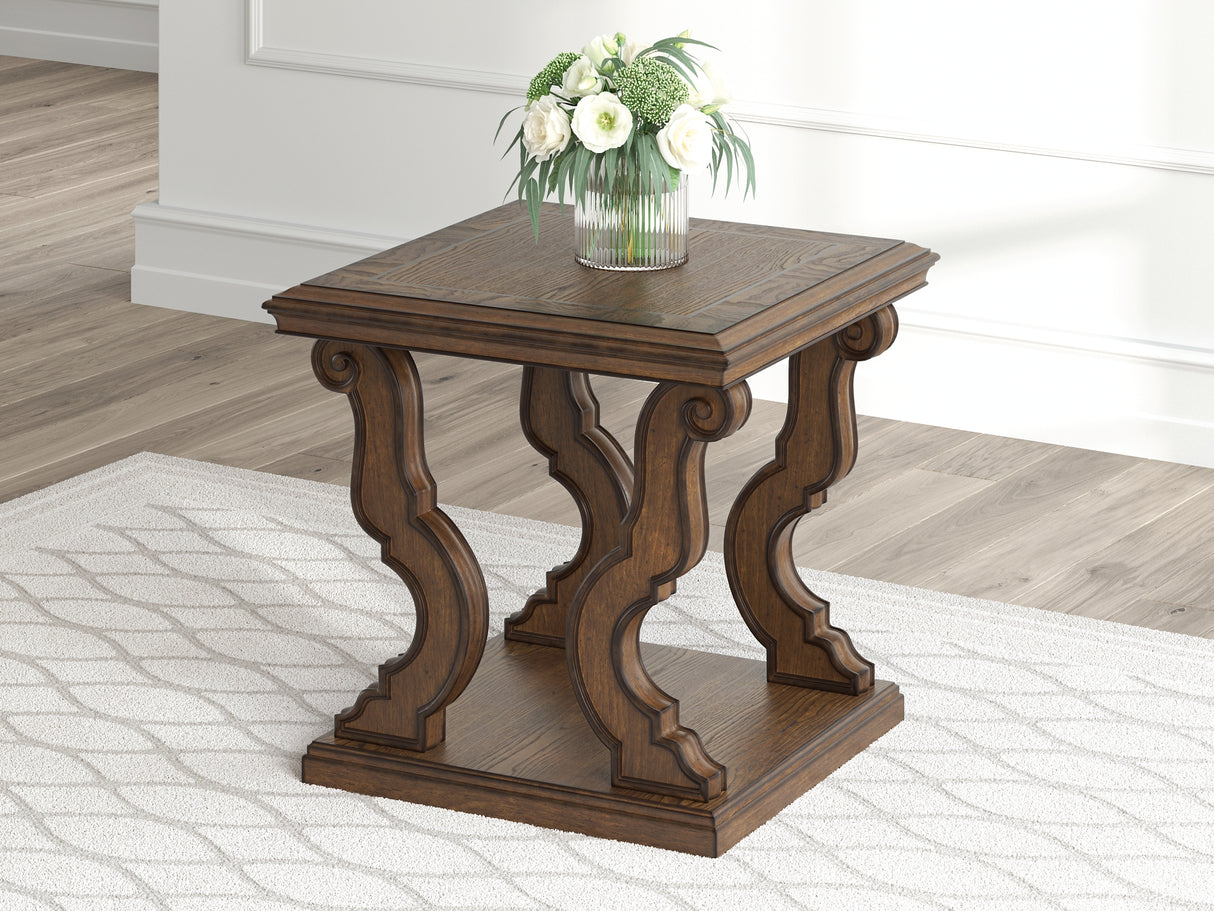 Maylee Dark Brown Coffee Table and 2 End Tables from Ashley - Luna Furniture