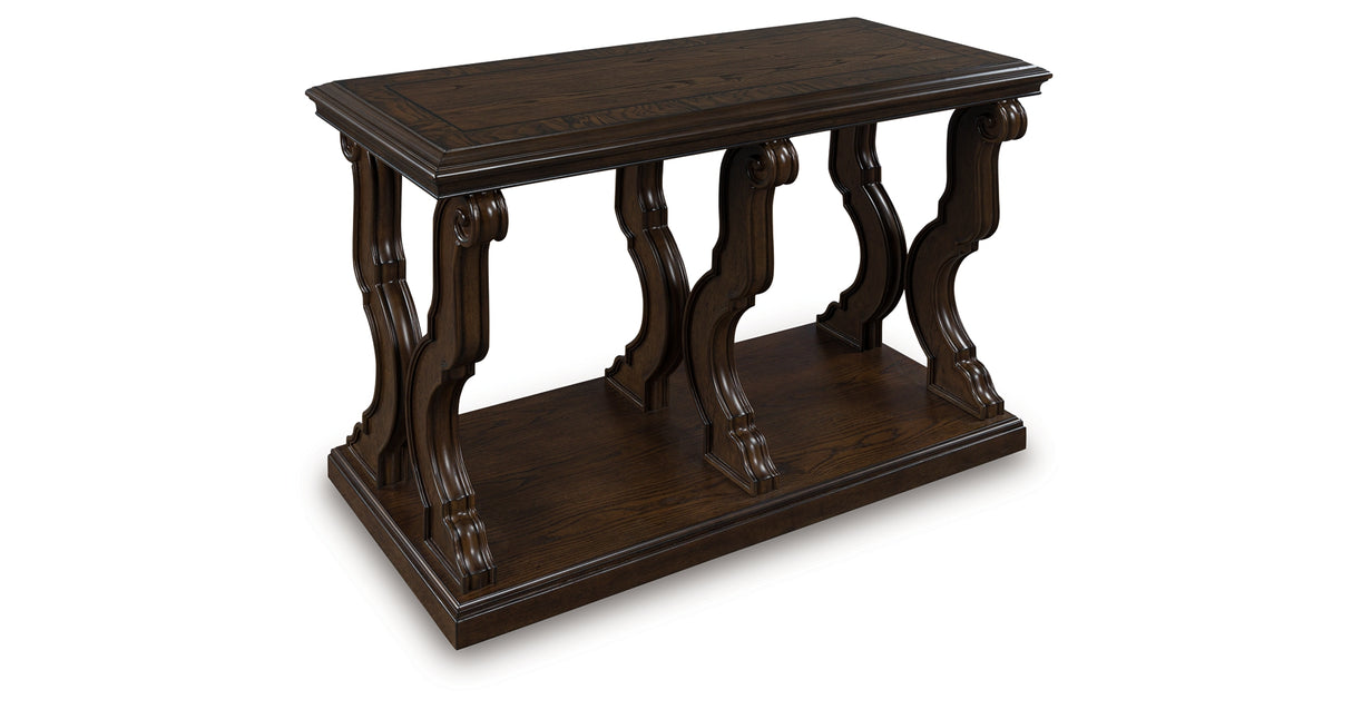 Maylee Dark Brown Sofa Table from Ashley Furniture - Luna Furniture