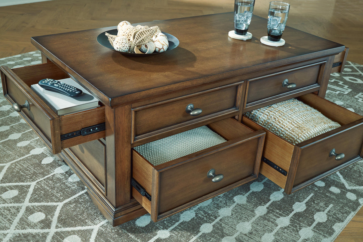 Channley Brown Lift-Top Coffee Table from Ashley - Luna Furniture
