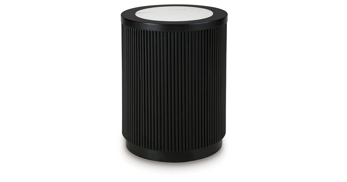 Grayman Black End Table from Ashley - Luna Furniture