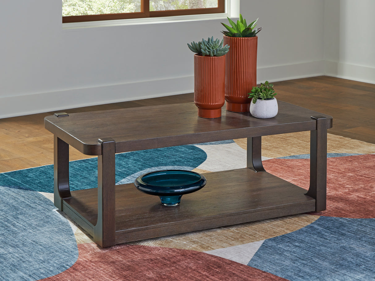 Breckington Dark Brown Coffee Table from Ashley - Luna Furniture