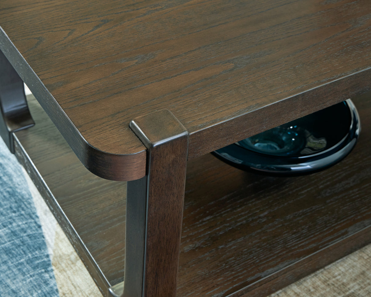 Breckington Dark Brown Coffee Table from Ashley - Luna Furniture