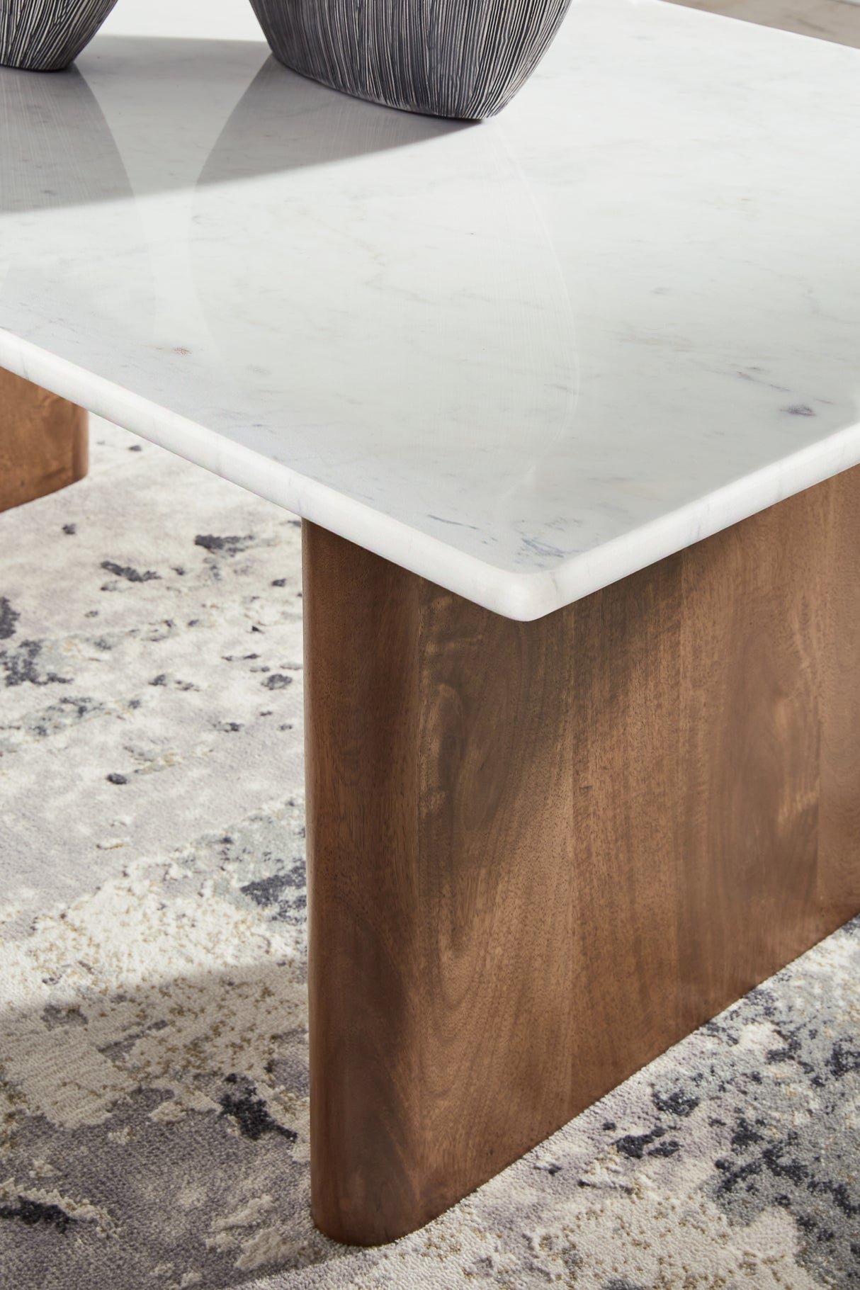 Isanti Light Brown/White Coffee Table and 2 End Tables from Ashley Furniture - Luna Furniture