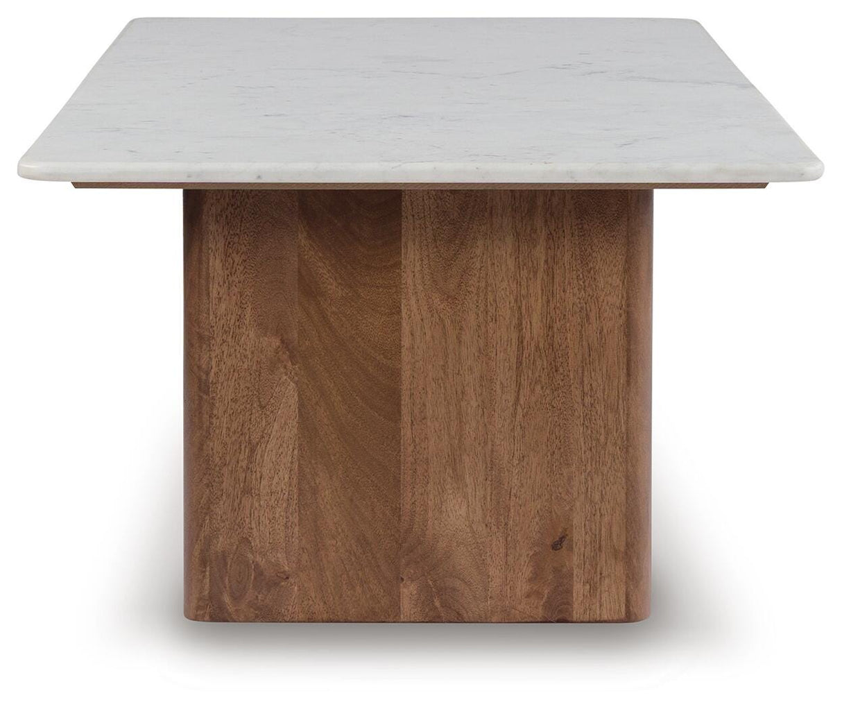 Isanti Light Brown/White Coffee Table from Ashley Furniture - Luna Furniture