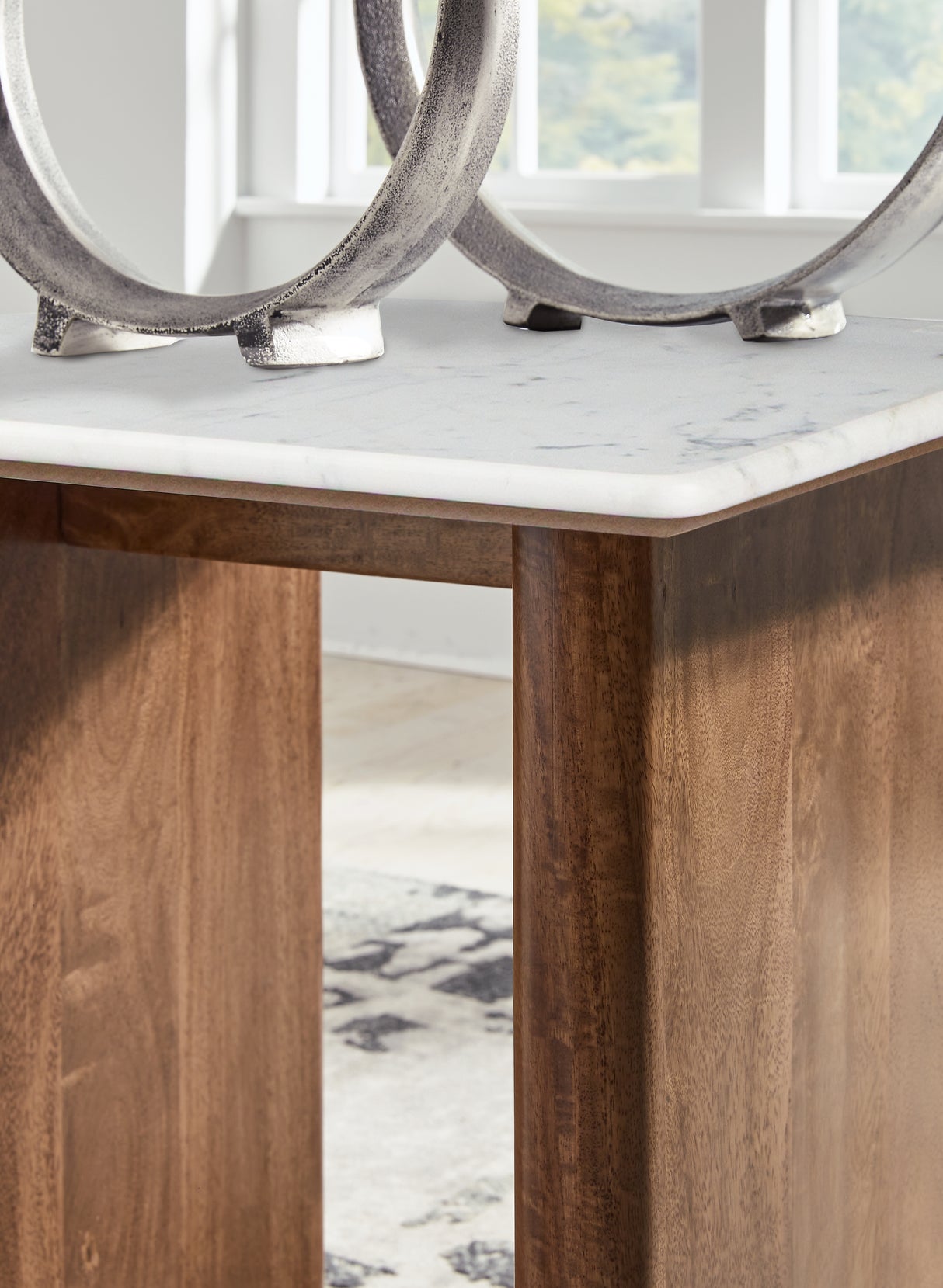 Isanti Light Brown/White Coffee Table and 2 End Tables from Ashley Furniture - Luna Furniture