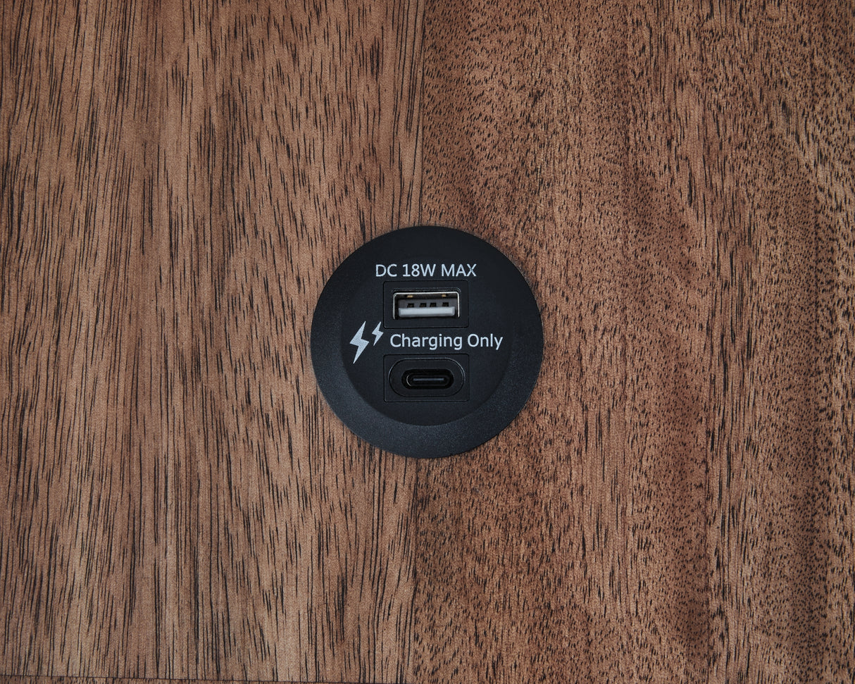 Wildenauer Brown/Black Chairside End Table from Ashley - Luna Furniture