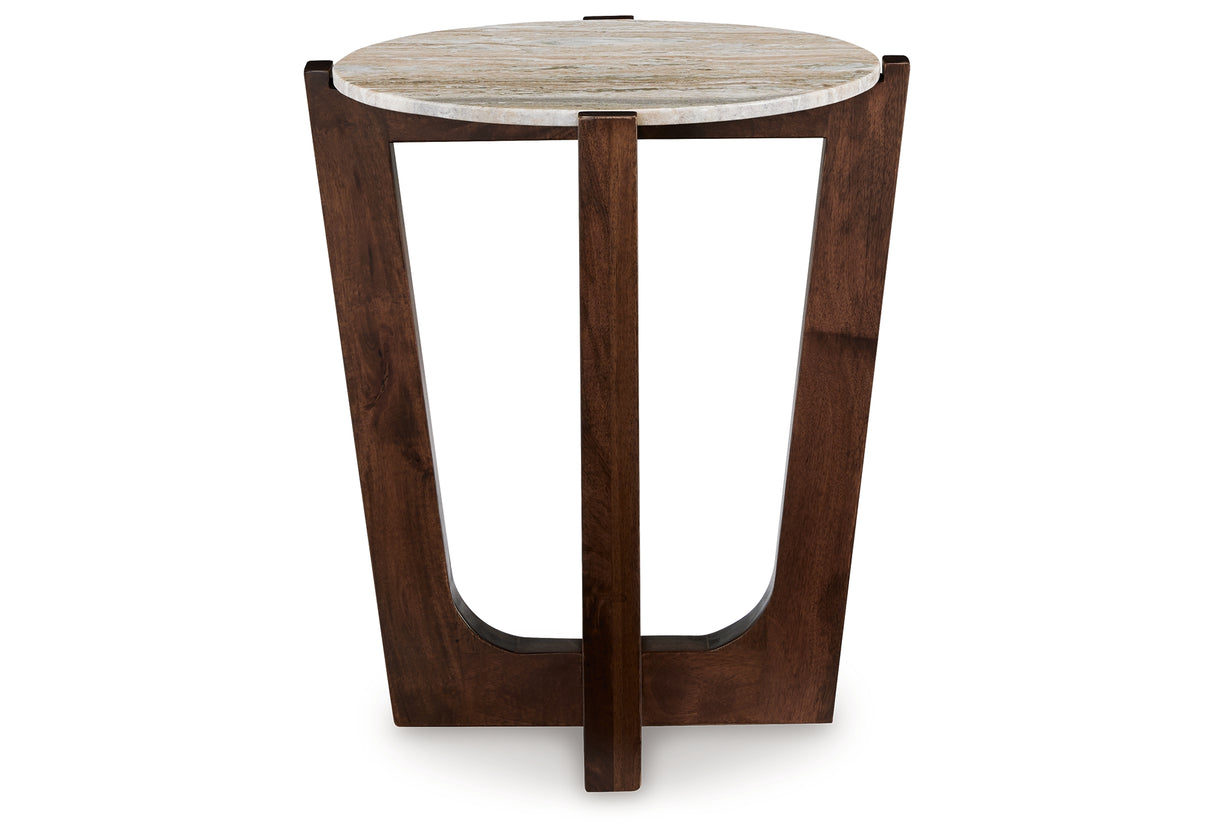 Tanidore Warm Brown End Table from Ashley - Luna Furniture