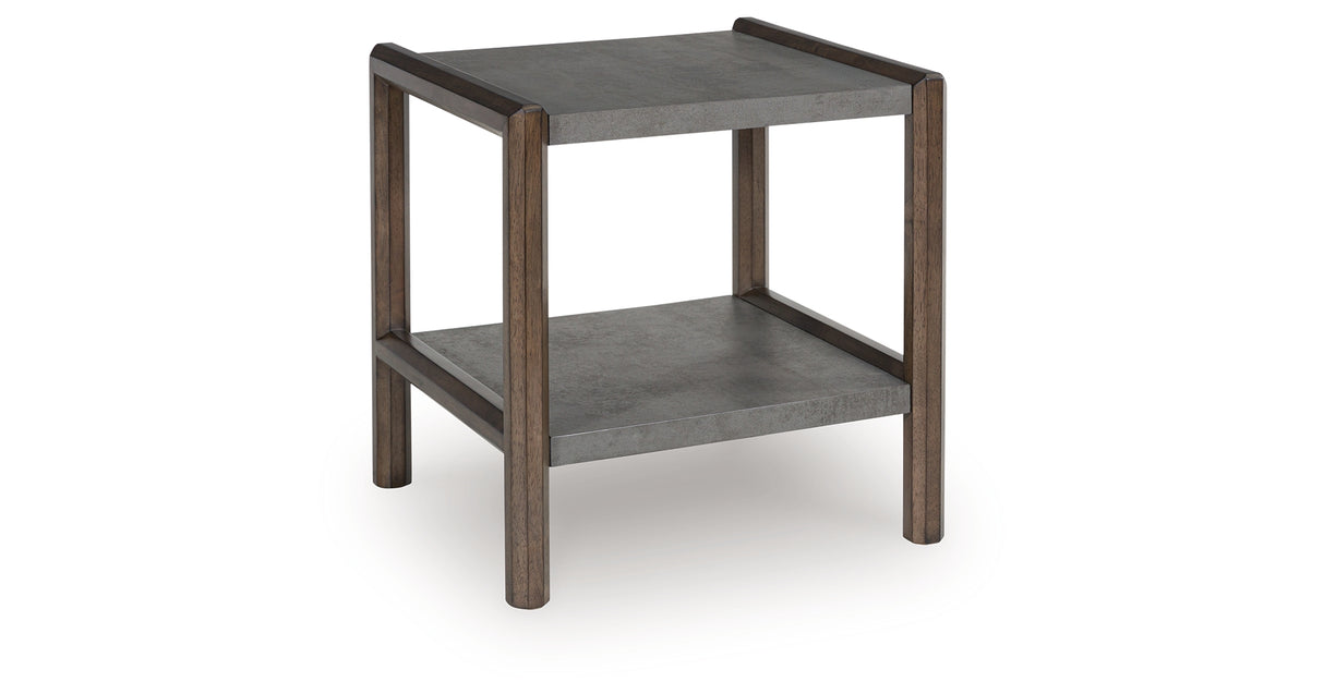 Kallenny Brown/Gray End Table from Ashley - Luna Furniture