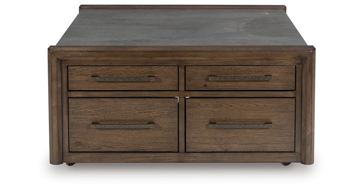 Kallenny Brown/Gray Coffee Table from Ashley - Luna Furniture