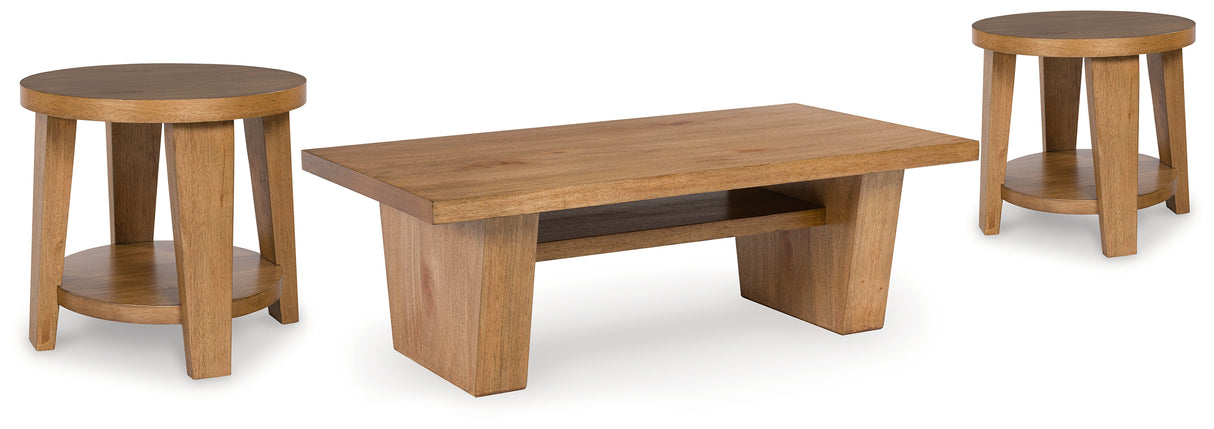 Kristiland Coffee Table and 2 End Tables from Ashley Furniture - Luna Furniture