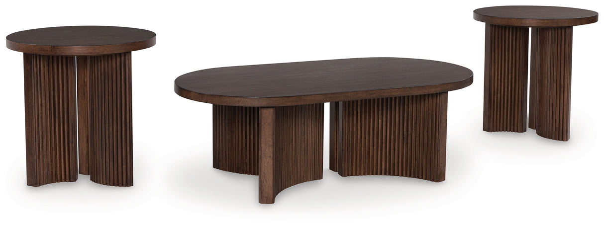 Korestone Coffee Table and 2 End Tables from Ashley - Luna Furniture