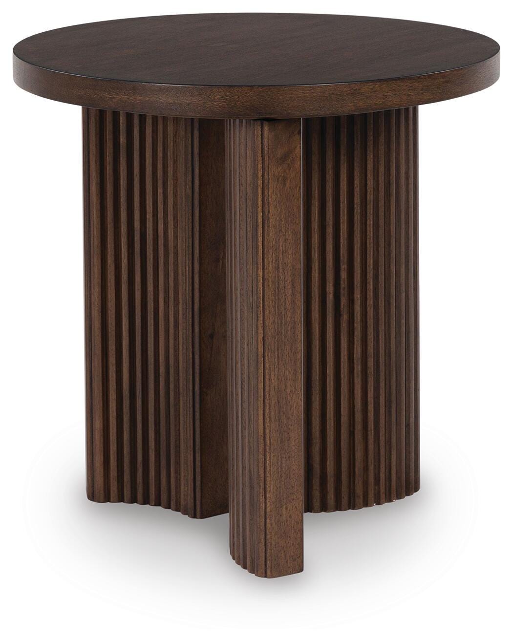 Korestone Dark Brown Coffee Table and 2 End Tables from Ashley - Luna Furniture