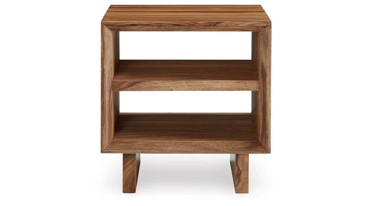 Dressonni Brown End Table from Ashley Furniture - Luna Furniture