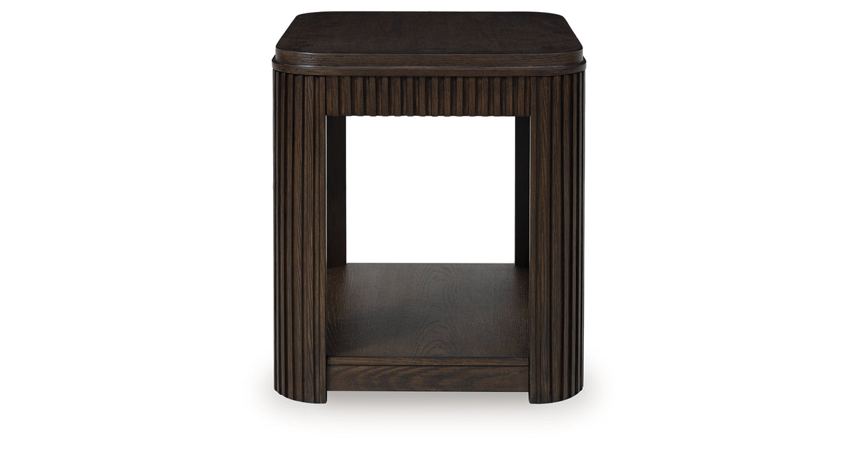 Carlibrie Warm Brown End Table from Ashley - Luna Furniture