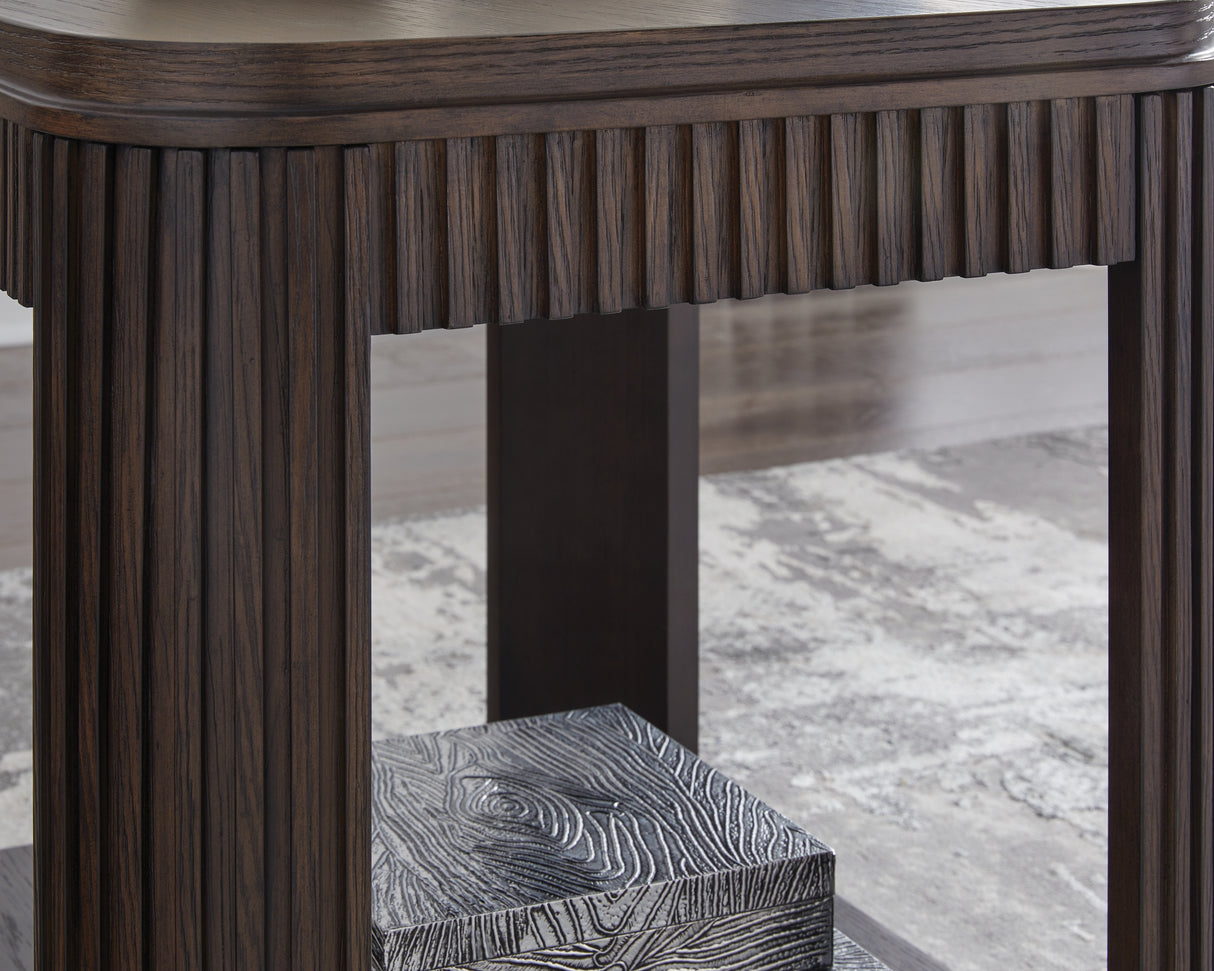 Carlibrie Warm Brown End Table from Ashley - Luna Furniture