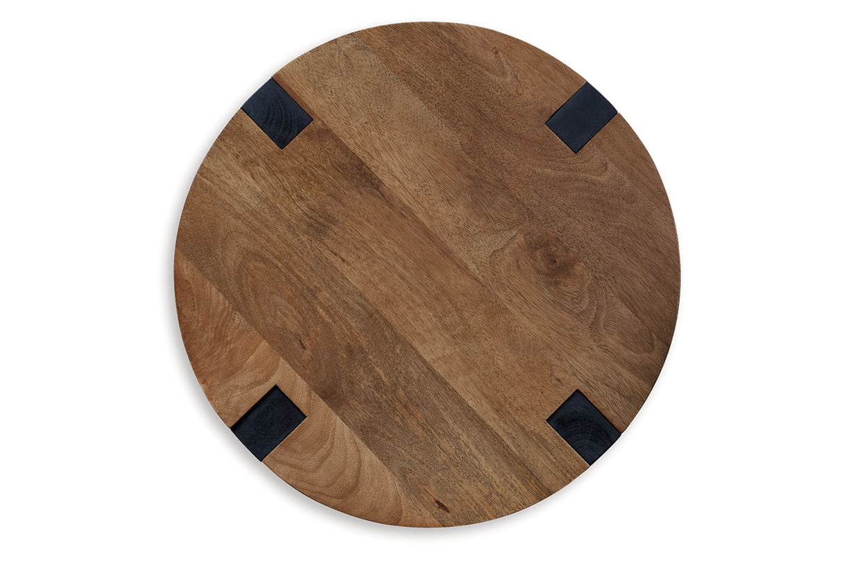 Hanneforth Brown/Black Coffee Table and 2 End Tables from Ashley - Luna Furniture