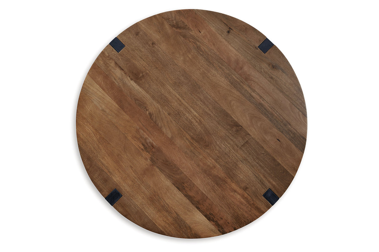 Hanneforth Brown/Black Coffee Table and 2 End Tables from Ashley - Luna Furniture